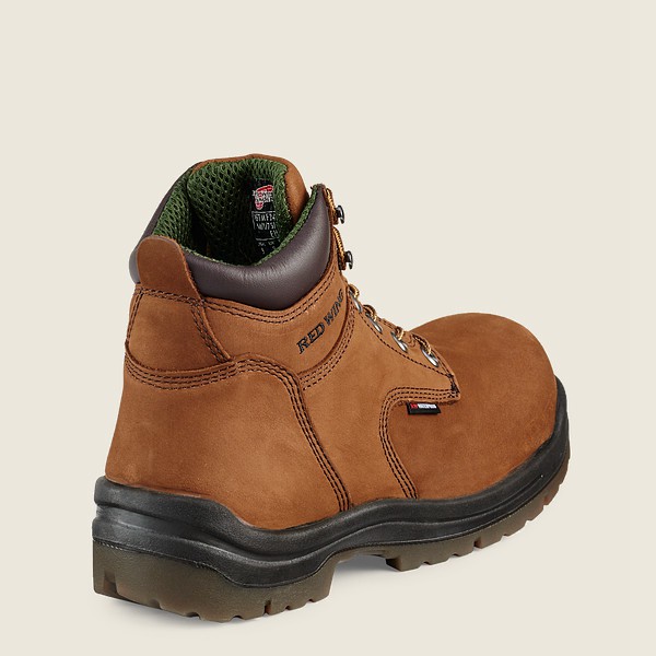 Red Wing Work Boots Brown - Mens King Toe® - 6-inch Insulated Waterproof Soft Toe - 2137-QZCTA